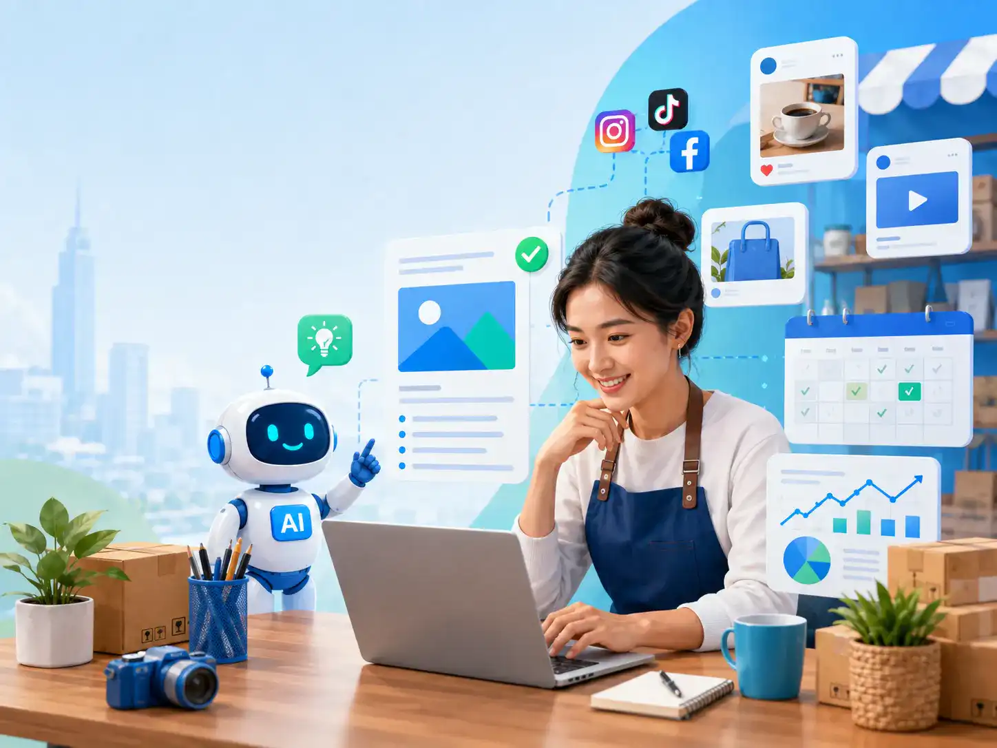 AI untuk Content Marketing UMKM: Konten Konsisten Tanpa Tim Besar