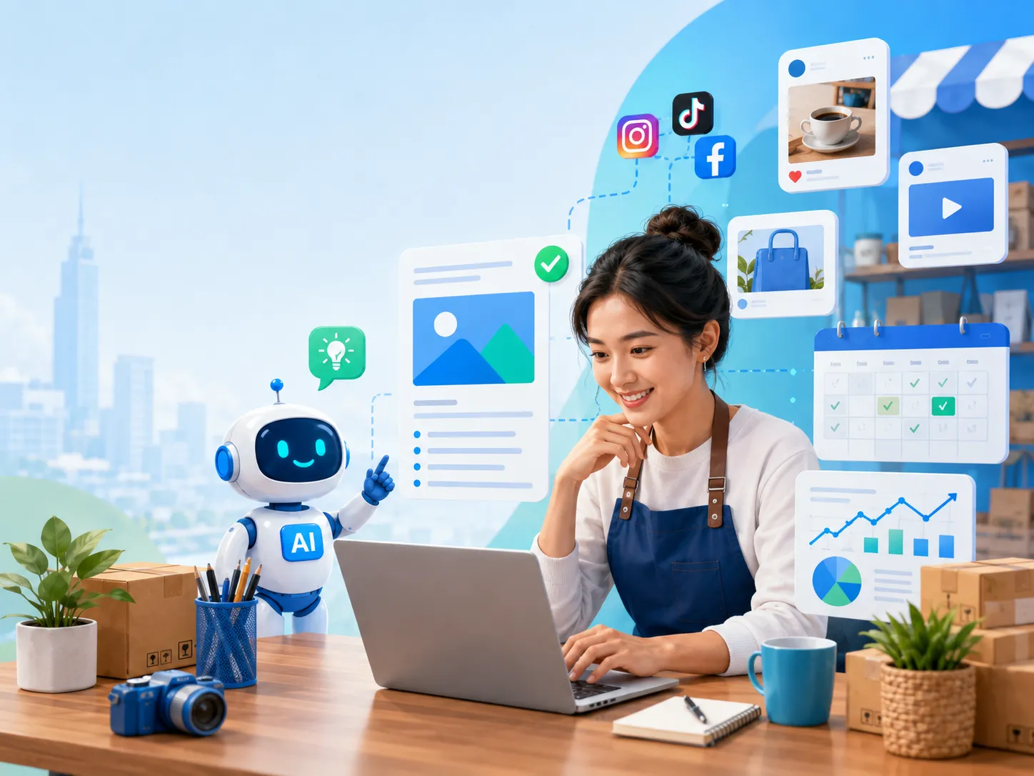 AI untuk Content Marketing UMKM: Konten Konsisten Tanpa Tim Besar