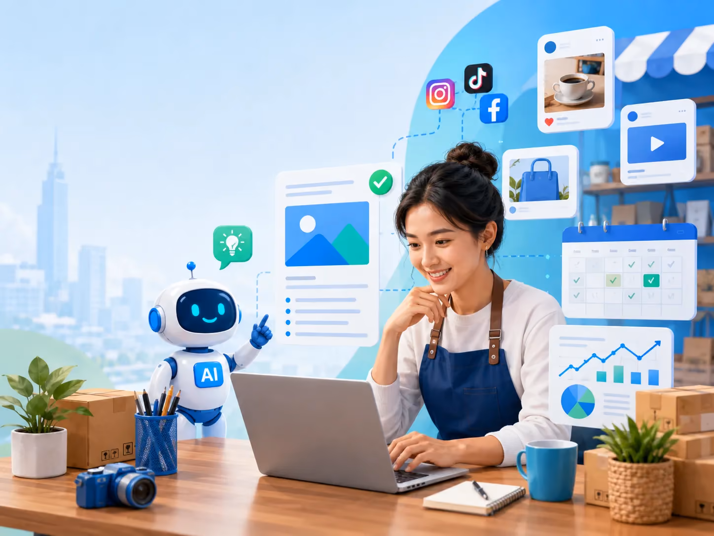 AI untuk Content Marketing UMKM: Konten Konsisten Tanpa Tim Besar