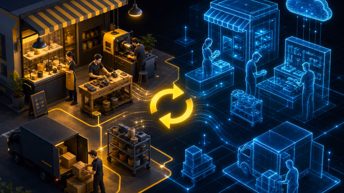 Digital Twin Proses Bisnis Skala UMKM