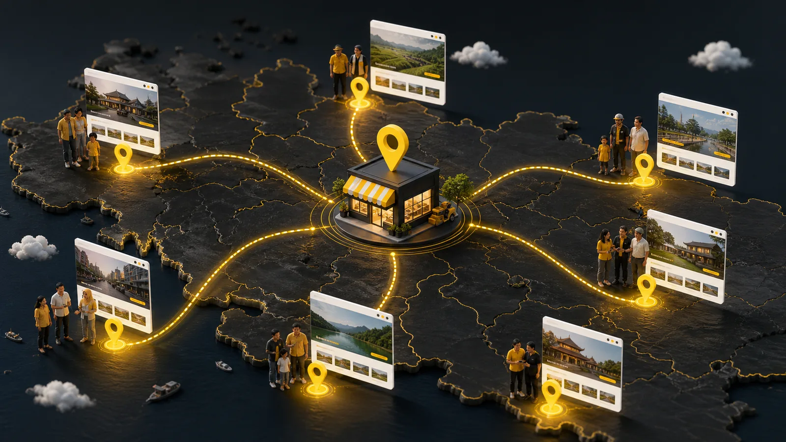 Landing Page Geografis: Cara Bisnis Lokal Menjangkau Pelanggan di Banyak Area