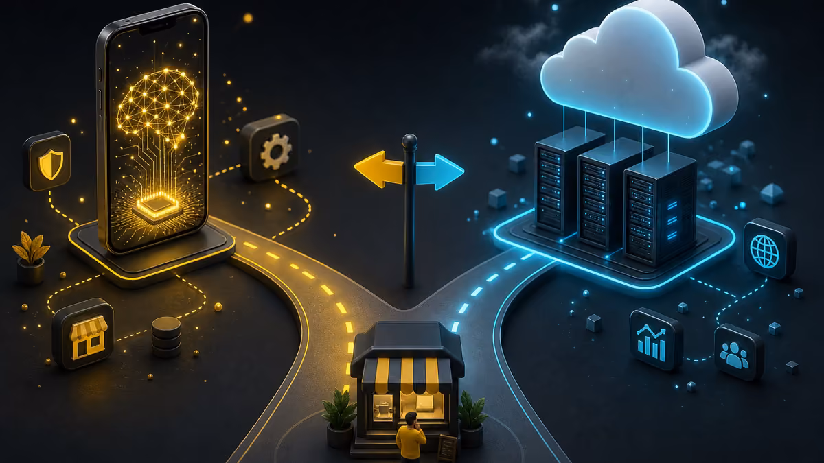 On-Device AI vs Cloud AI untuk UMKM