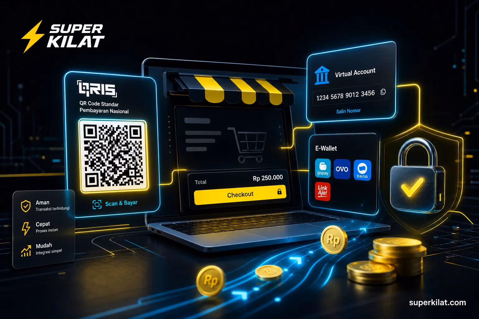Payment Gateway di Website UMKM: QRIS, VA, E-Wallet