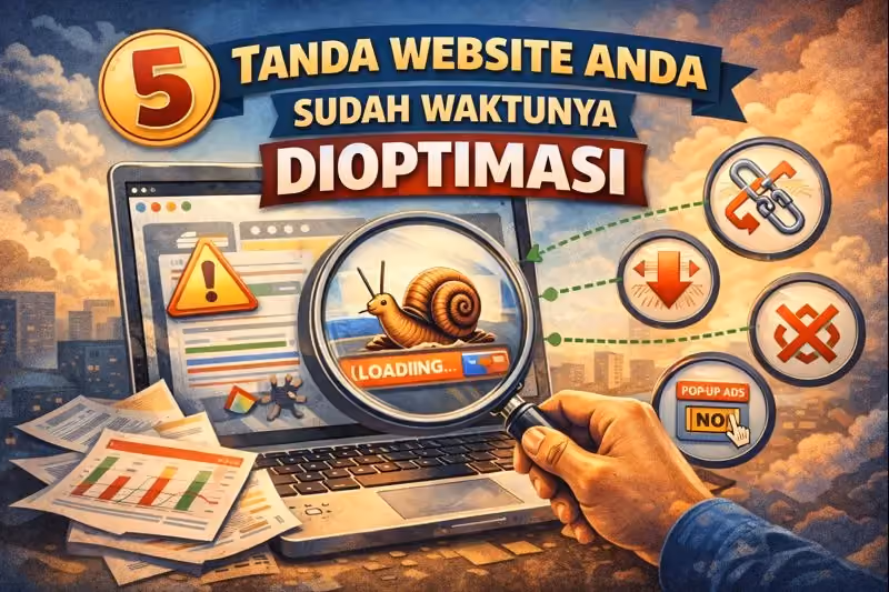 5 Tanda Website Anda Sudah Waktunya Dioptimasi