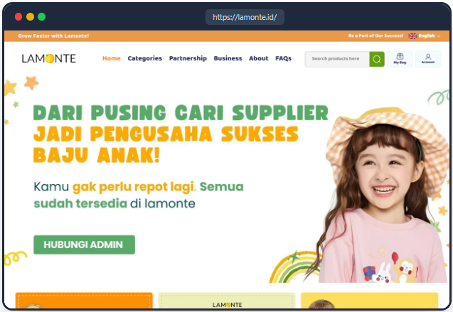 Screenshot website Lamonte